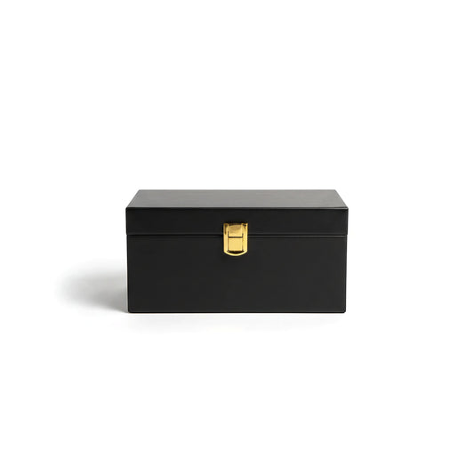 autods-user-store-55018 black Faraday box with a gold latch for blocking car key fob signals